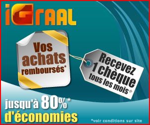 iGraal cashback comparateur de prix et codes promo