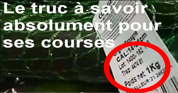 Le truc à savoir absolument pour ses courses